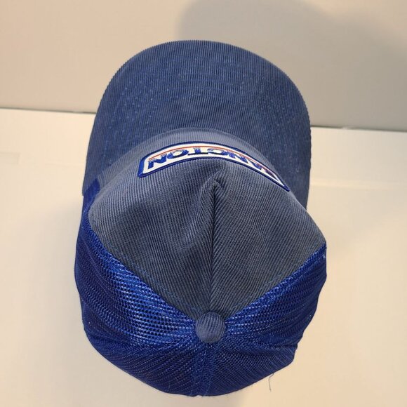Vintage 90s Trucker Hat Sancton Patch Corduroy/Mesh Adjustable Hat - Picture 6 of 8